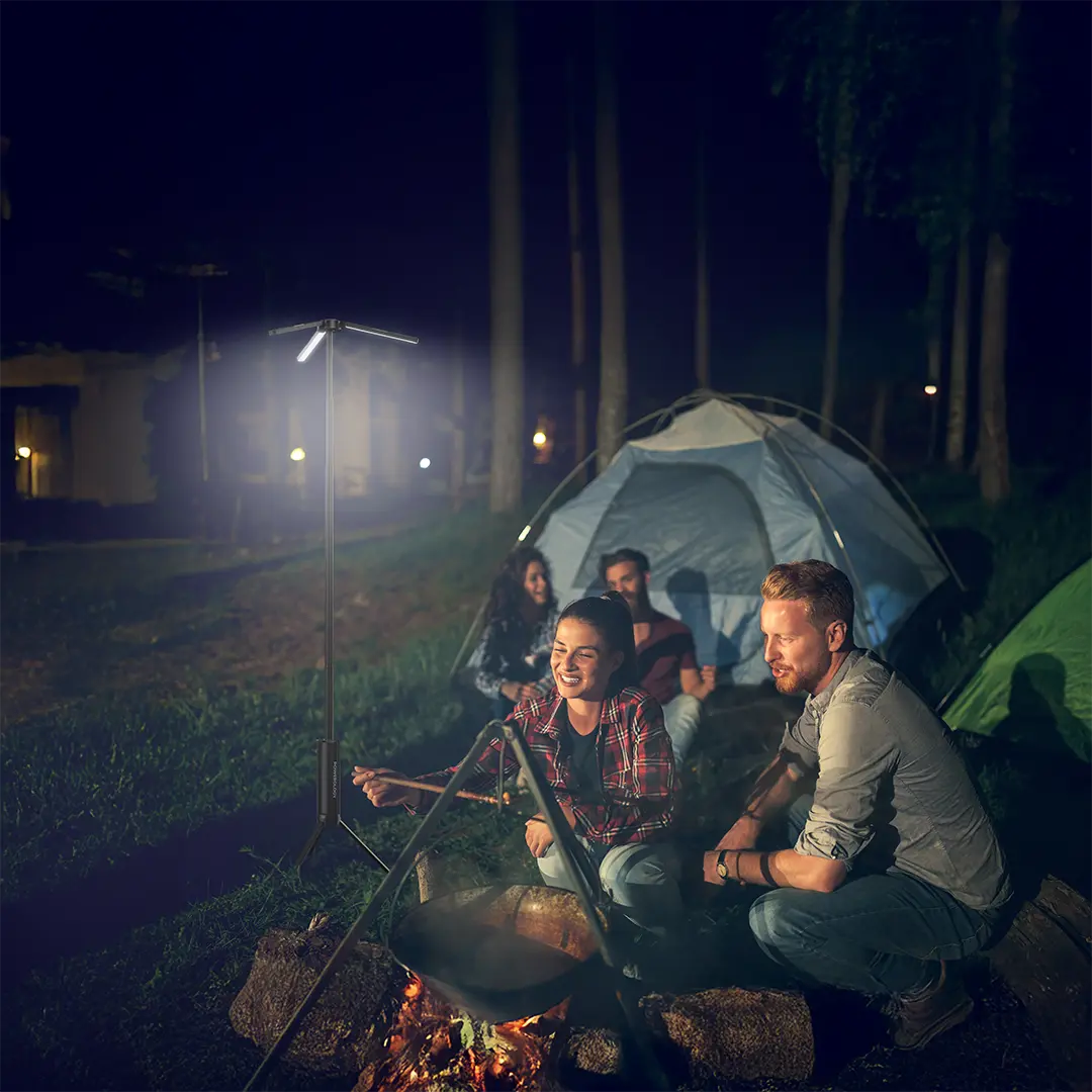 Powerology Luntra 15600mAh Foldable Camping Light - Black